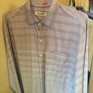 Tommy Bahama siesta key island stretch, shirt, striped, medium
